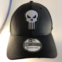 New Era 39THIRTY Flexfit Medium/Large Marvel Punisher Skull Logo Cap Hat - £34.02 GBP