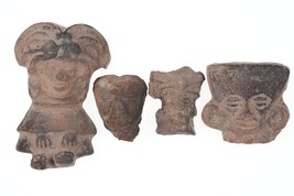 4pc Colima Pre Columbian Pottery Collection - £206.44 GBP