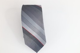 Vintage 80s 90s Streetwear Distressed Striped Color Block Neck Tie Weddi... - $19.75