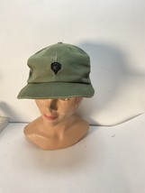 1960&#39;s Olive Drab Vietnam War Era Soldiers Baseball Hat Cap - £23.55 GBP
