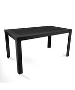 LeisureMod Mace Modern Weave Design Outdoor Patio Rectangle Dining Table... - €368,58 EUR+