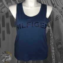 Tommy Hilfiger Sport Womens Blue Athletic Tank Top Scoop Neck Muscle Tee... - £23.70 GBP