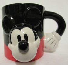 The Disney Store Mickey Mouse Large Mug Cup Coffee Tea 3D Red Black Collectable - £10.25 GBP