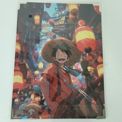 Luffy #006 One Piece Double-sided Art Board Size A4 8" x 11" Waifu Card