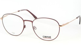 Cinque Par Vistan 41010 3 Mate Bordeaux / Rose-Or Lunettes 52-18-140 - $75.74