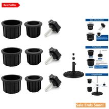Durable Umbrella Stand Replacement Parts - 9pc Set with M8 Threaded Knobs - $21.73