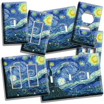 VAN GOGH STARRY NIGHT SKY PAINTING LIGHT SWITCH OUTLET WALL PLATE FINE A... - $8.99+