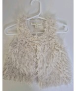 Chelsea &amp; Violet Beige Shaggy Vest Infant Girls Size 12M - $87.41 MXN