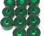 Crate &amp; Barrel Taper Holder Green Candle Holder Heavy 2&quot; Dia x .9 H Lot ... - £14.87 GBP