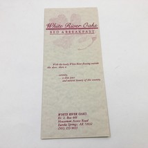 White River Oaks Bed &amp; Breakfast Brochure Eureka Springs Arkansas 1990&#39;s - €5,87 EUR