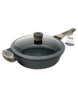 Deep Frying Pan D&amp;W Premium Nonstick Low Casserole With Lid 11” Inch Coo... - £67.94 GBP