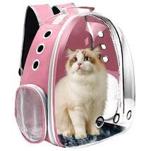 Cat Backpack Carrier Ventilated Design for Puppy &amp; Cat Travel Bubble Air... - $46.64