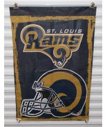 St. Louis Rams 28&quot; x 42&quot; Ft Nylon Outdoor Garden Flag NFL Football Blue ... - $48.24 CAD