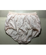 Warner&#39;s 55119 Vintage XL 8 Pink Cotton Stretch Lace Trim Panties - $15.87 CAD