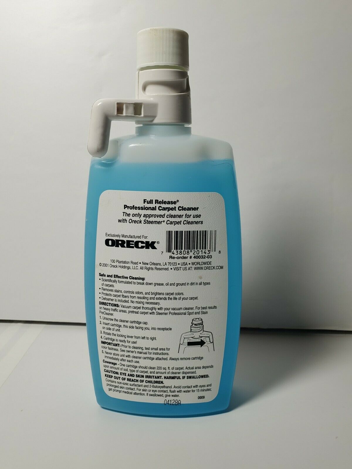 Oreck Professional Full Release Carpet Cleaner Solution For Oreck