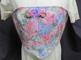 &quot;&quot;BUSTIER - FLORAL TAPESTRY DESIGN &quot; - LACE UP BACK CORSET-TYPE  - NEW - XL - $24.89