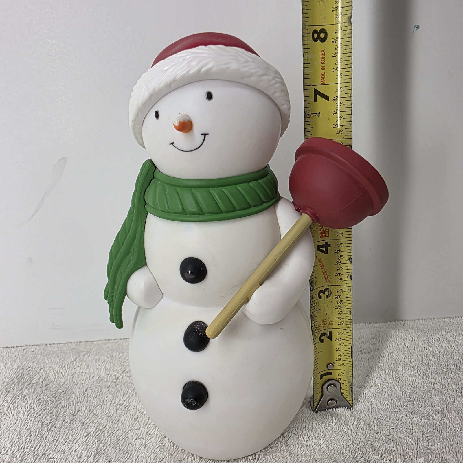 Hallmark Animated Singing Talking Jolly In The John Snowman Bathroom VIDEO Item image 9
