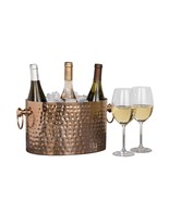 Wine - Champagne 3- Bottle Chiller, Bucket, Hammered Copper - Removable ... - $137.68 CAD
