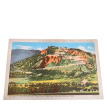 Postcard The Broadmoor Cheyenne Highway Switchbacks Colorado Linen Unposted - $7.12