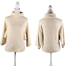 Marc New York Sweater Cream Beige XS Dolman Sleeves Mock Neck New - £27.33 GBP