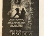 Return Of The Jedi Vintage Tv Guide Print Ad Harrison Ford Mark Hamill TPA5 - $5.93