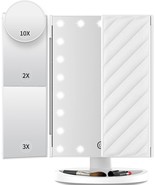 Vanity Mirror With Lights, Lighted Makeup Mirror With 2X 3X 10X, White - €38,70 EUR