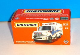 Matchbox 2022 MBX Metro Power Grabs #36 International Terrastar Ambulance - £2.36 GBP