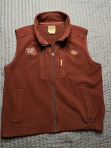Drake Mens MSU Mississippi State Bulldogs Maroon Windproof Layering Vest XL READ - £31.16 GBP