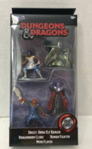 Jada Dungeons &amp; Dragons Drizzt Dragonborn Cleric Human Fighter 4 Figure ... - £4.14 GBP