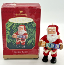 Hallmark Keepsake Ornament Spelling Santa Blocks Read Noel Vintage 1999 U125 - £11.98 GBP