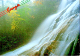 Postcard Georgia Panther Creek Fall Cohutta Wilderness Hiking Trails 6 x 4 Ins. - £3.91 GBP