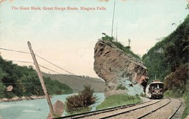 Postcard Niagara Falls New York NY The Great Gorge Route Giant Rock 1909 A41 - £5.64 GBP