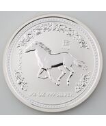 2002 Lunar Jahr Des Pferd Australian 1/2 .5 Halb Unze 999 Silber Bu Münze - €94,04 EUR