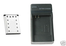 Battery + Charger for Casio EX-ZS5B EX-Z115 EXZ115 EX-Z16 EX-Z16BL EX-Z16PK - $25.17
