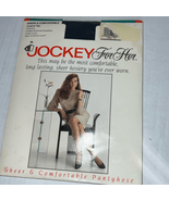 Vintage Jockey for Her controlled top pantyhose navy blue - $8.82
