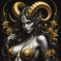 Golden Succubus of Abundance, Blessed by Lakshmi,  Manifestation, Good F... - $59.99