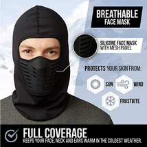 Balaclava Ski Full Face Mask Windproof Fleece Neck Winter Warm For Cold Weather - £11.98 GBP