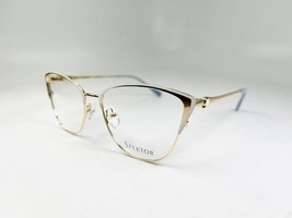 New SPEKTOR Eyewear SK-3031 White &amp; Gold Eyeglasses 54/16/140 - $24.70