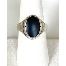 Retired James Avery 925 Sterling Silver Onyx Ring Size 8 Sky - $231.66