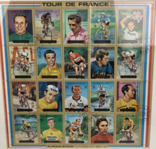 AJMAN STATE 1972 TOUR DE FRANCE CYCEL RACERS COMPLETE SET OF 20 SHEET OF... - $19.99