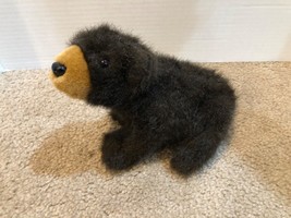 1995 Smithsonian Wild Institution Black Bear Cub 6&quot; Plush Stuffed Animal Toy - £9.58 GBP