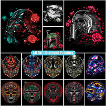 DIY AB Diamond Painting Star Wars Blooming Rose Art Cross Stitch Embroidery Kits - £7.14 GBP