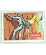 1966 Topps Batman Red Bat Puzzle Back Card #36A Cliff Hangers bw - £7.56 GBP