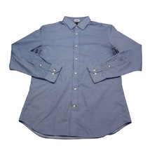 Banana Republic Shirt Mens Large Blue White Dots Workwear Office Button Up - £20.55 GBP