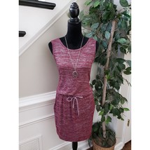 LOU &amp; GREY A-Line Dress Women&#39;s Size Medium Pink Round Neck Sleeveless Stretch - $27.72