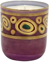 Candle REGALIA Purple 14-Carat Gold Glass Hand-Painted Painted - £93.64 GBP