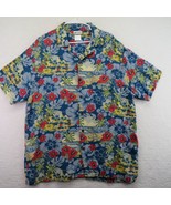 Disney Shirt Mens Extra Large Mickey Mouse Surfing Hawaiian Tiki Pluto D... - £23.65 GBP