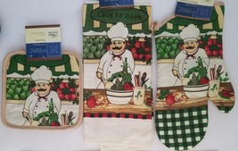 Kitchen Linen &amp; Placemats Love To Cook Chef Theme, Select: Items - £2.36 GBP+
