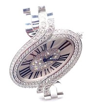 Authentic! Cartier Delices de Cartier 18k White Gold Diamond Quartz Watch 3380 - £24,375.81 GBP