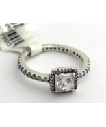 Authentic Pandora Timeless Elegance Silver &amp; CZ Ring 190947CZ-56 Sz 7.5 New - $90.93 CAD